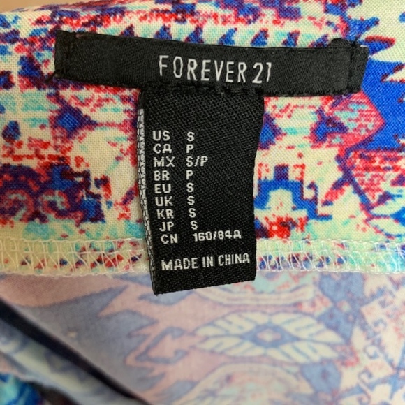 [Forever 21] Tribal Print Spaghetti Strap Blouse - Picture 5 of 6